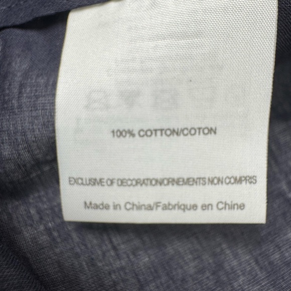 Tory Burch $295 Tunic Long Sleeve Top Size 12 Navy w/ Ivory Orange Brown Accents - Picture 12 of 14